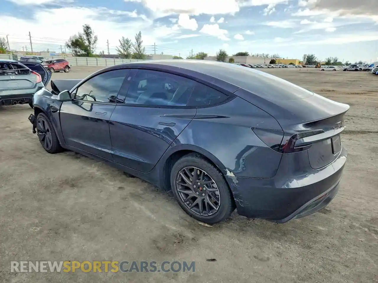 2 Photograph of a damaged car 5YJ3E1EA7SF940337 TESLA MODEL 3 2025