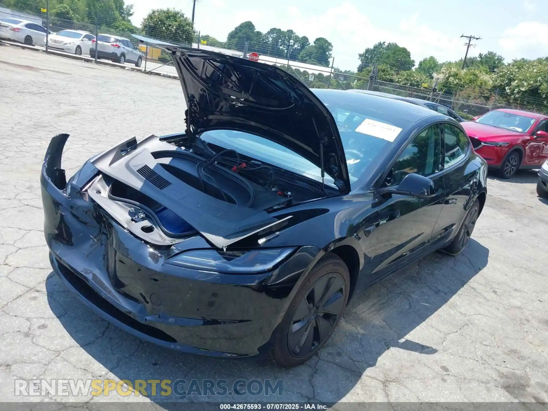 2 Photograph of a damaged car 5YJ3E1EA7SF967182 TESLA MODEL 3 2025