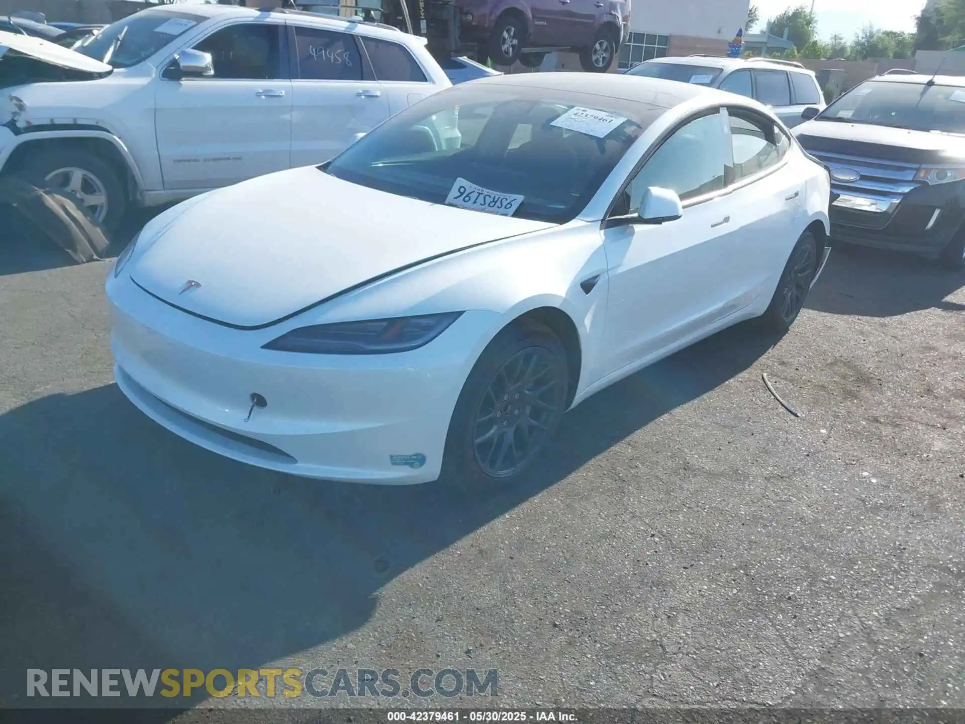 2 fotografías del automóvil dañado 5YJ3E1EA7SF984435 TESLA MODEL 3 2025