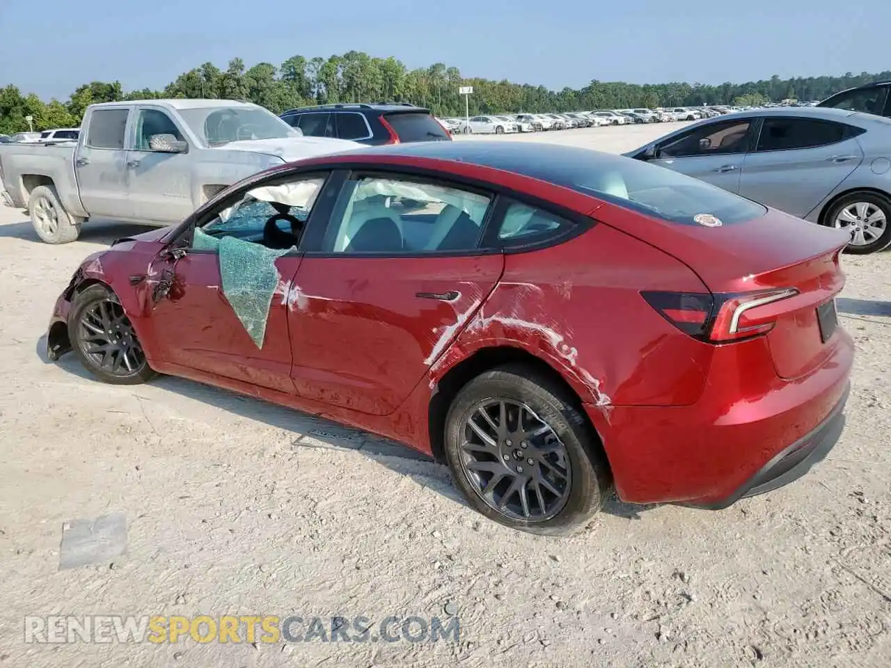 2 Photograph of a damaged car 5YJ3E1EA9SF042113 TESLA MODEL 3 2025