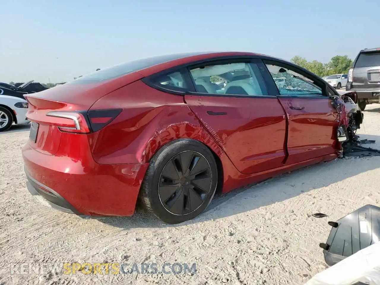 3 Photograph of a damaged car 5YJ3E1EA9SF042113 TESLA MODEL 3 2025