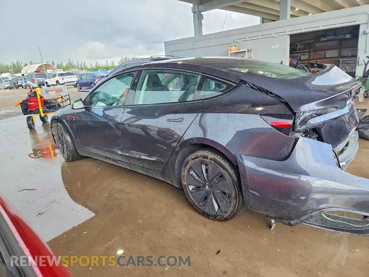 2 Photograph of a damaged car 5YJ3E1EA9SF057906 TESLA MODEL 3 2025
