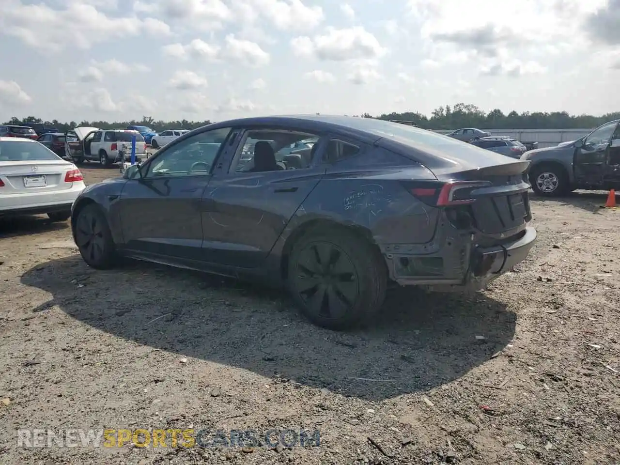 2 Photograph of a damaged car 5YJ3E1EA9SF879265 TESLA MODEL 3 2025