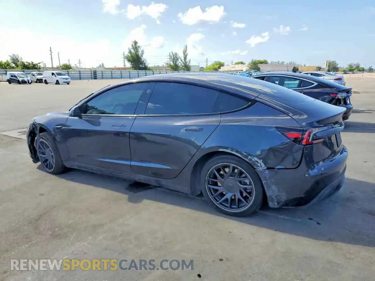2 Photograph of a damaged car 5YJ3E1EA9SF904262 TESLA MODEL 3 2025
