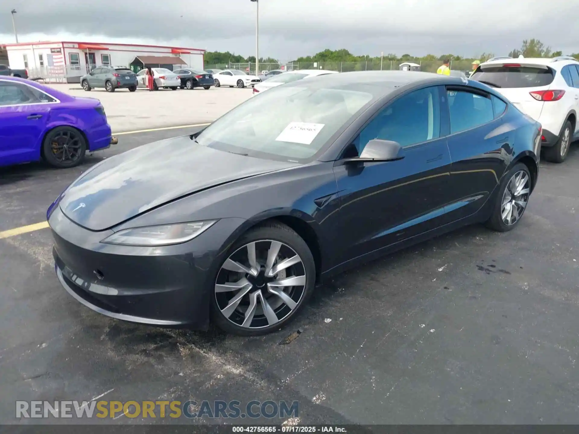 2 Photograph of a damaged car 5YJ3E1EA9SF972724 TESLA MODEL 3 2025