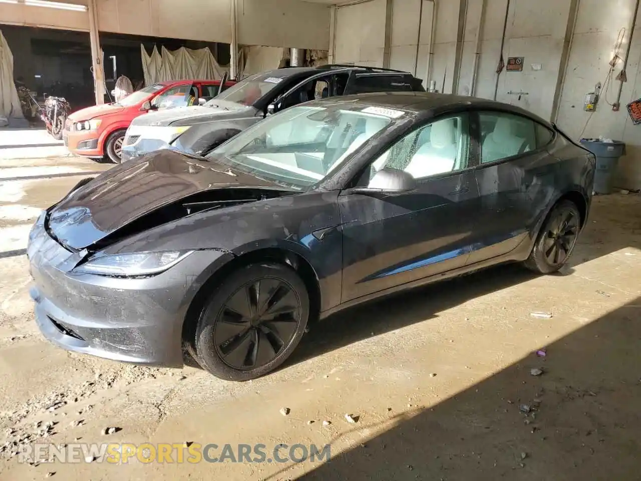 1 Photograph of a damaged car 5YJ3E1EAXSF005376 TESLA MODEL 3 2025