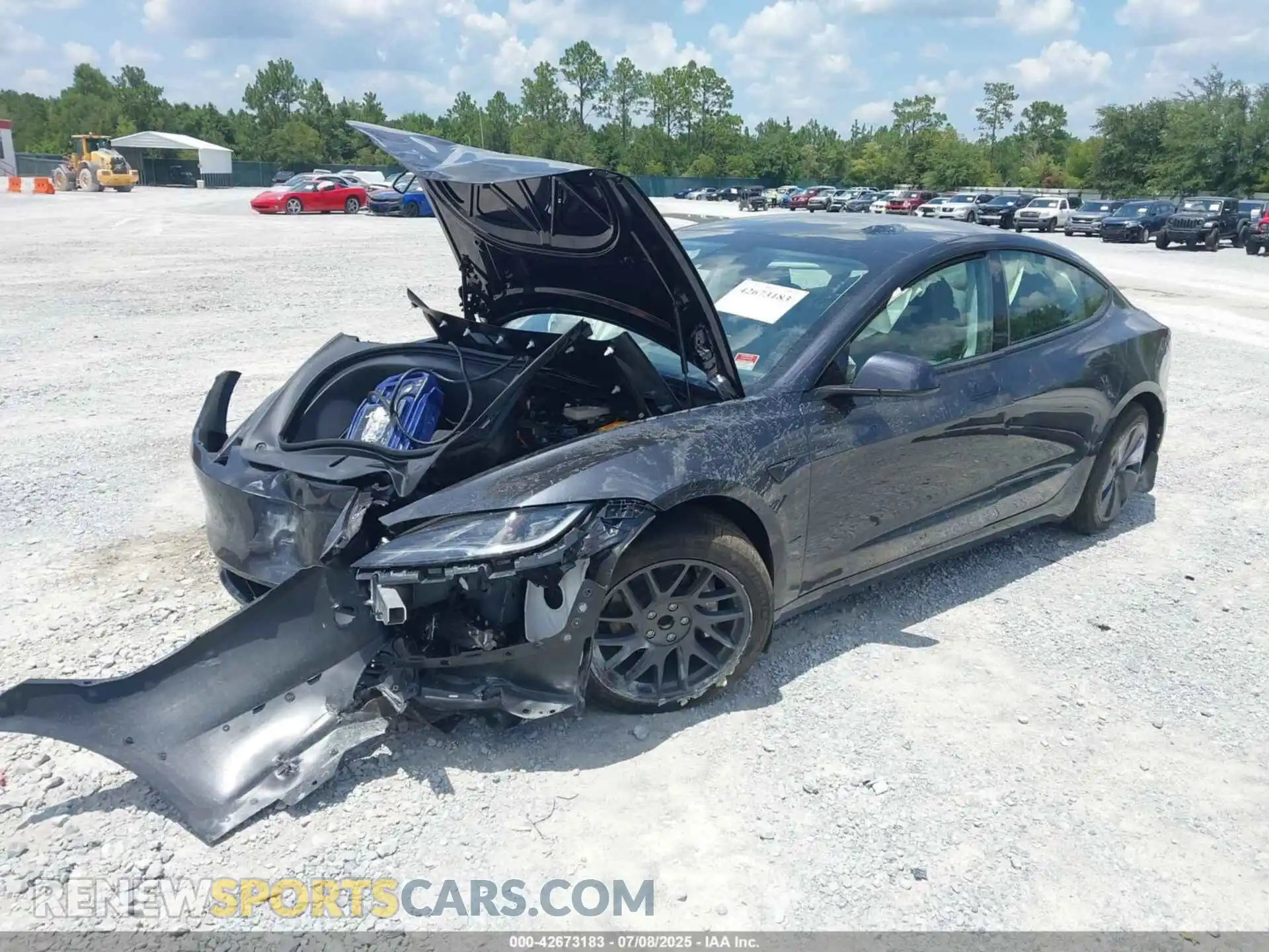 2 Photograph of a damaged car 5YJ3E1EAXSF014207 TESLA MODEL 3 2025