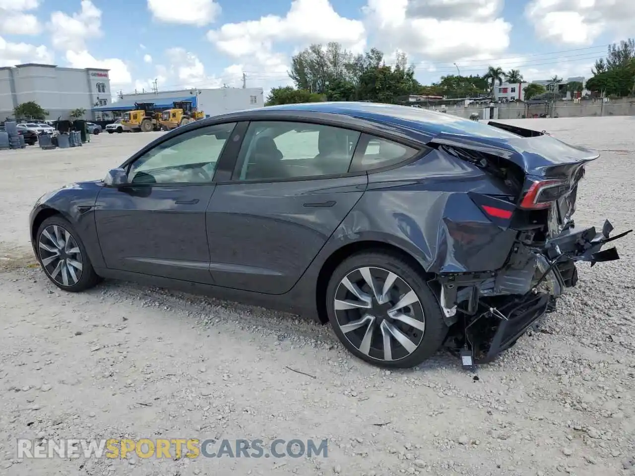 2 Photograph of a damaged car 5YJ3E1EAXSF040693 TESLA MODEL 3 2025