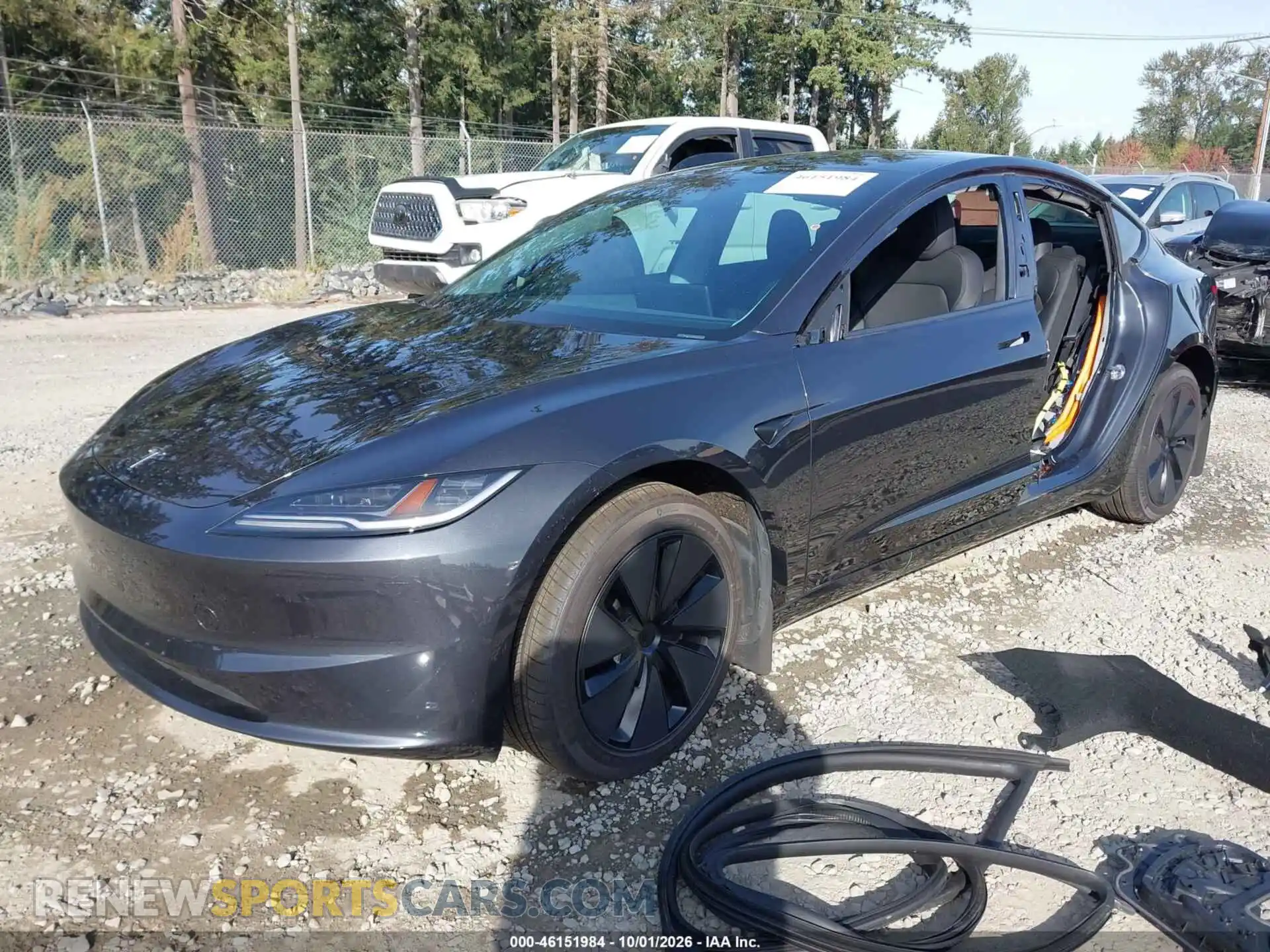 2 Photograph of a damaged car 5YJ3E1EAXSF044257 TESLA MODEL 3 2025