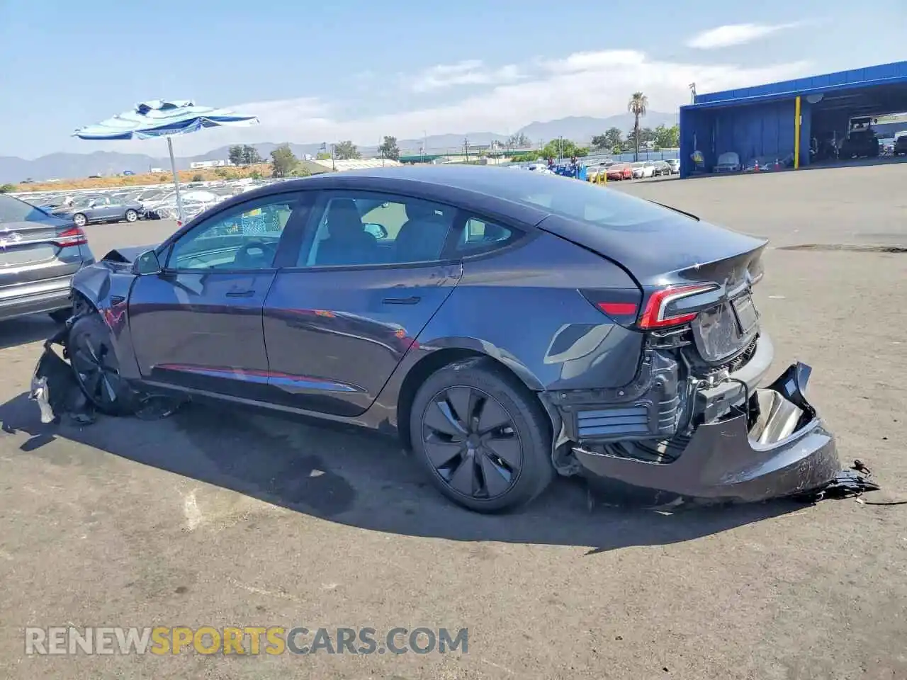 2 Photograph of a damaged car 5YJ3E1EAXSF942941 TESLA MODEL 3 2025