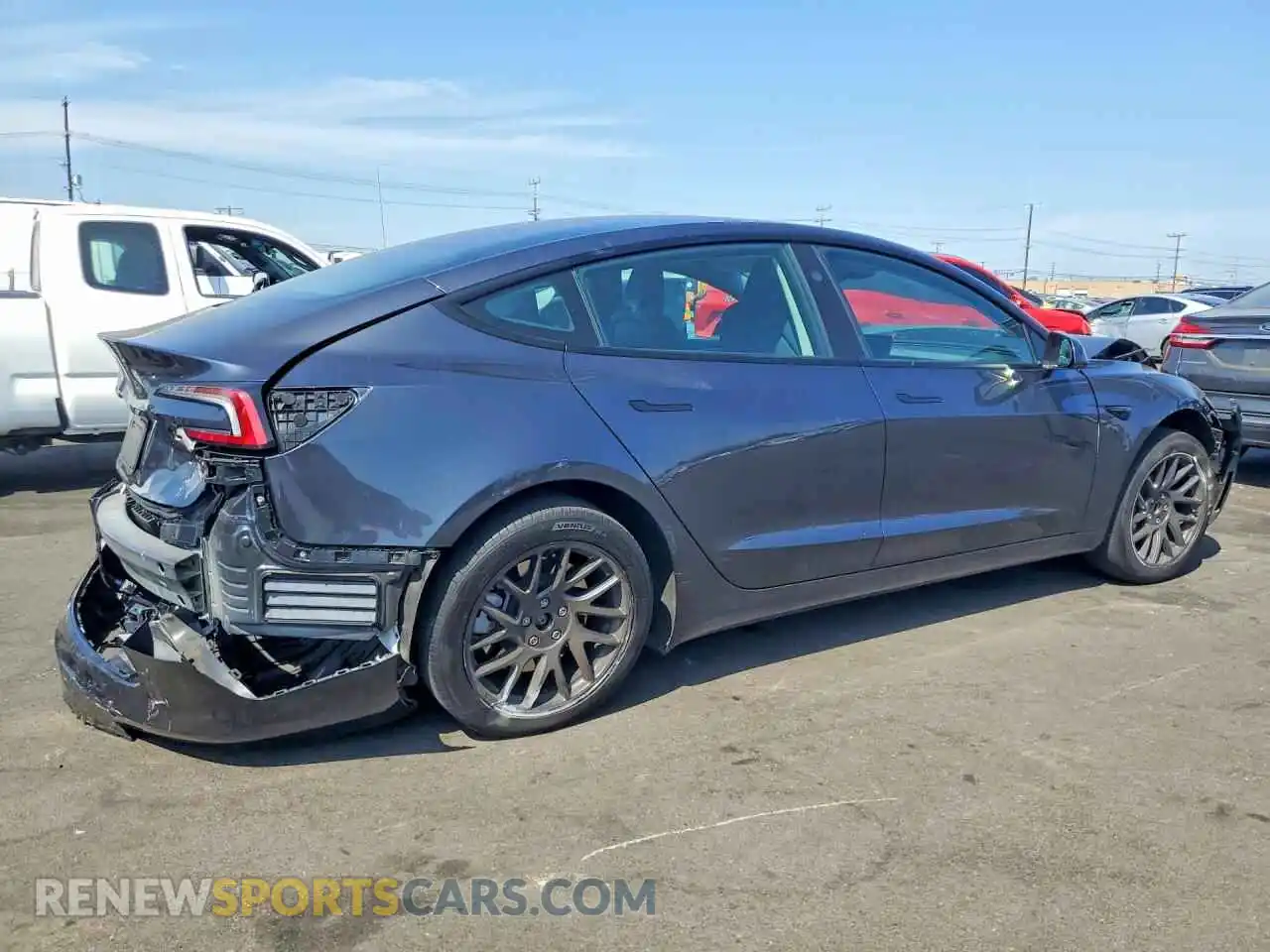 3 Photograph of a damaged car 5YJ3E1EAXSF942941 TESLA MODEL 3 2025