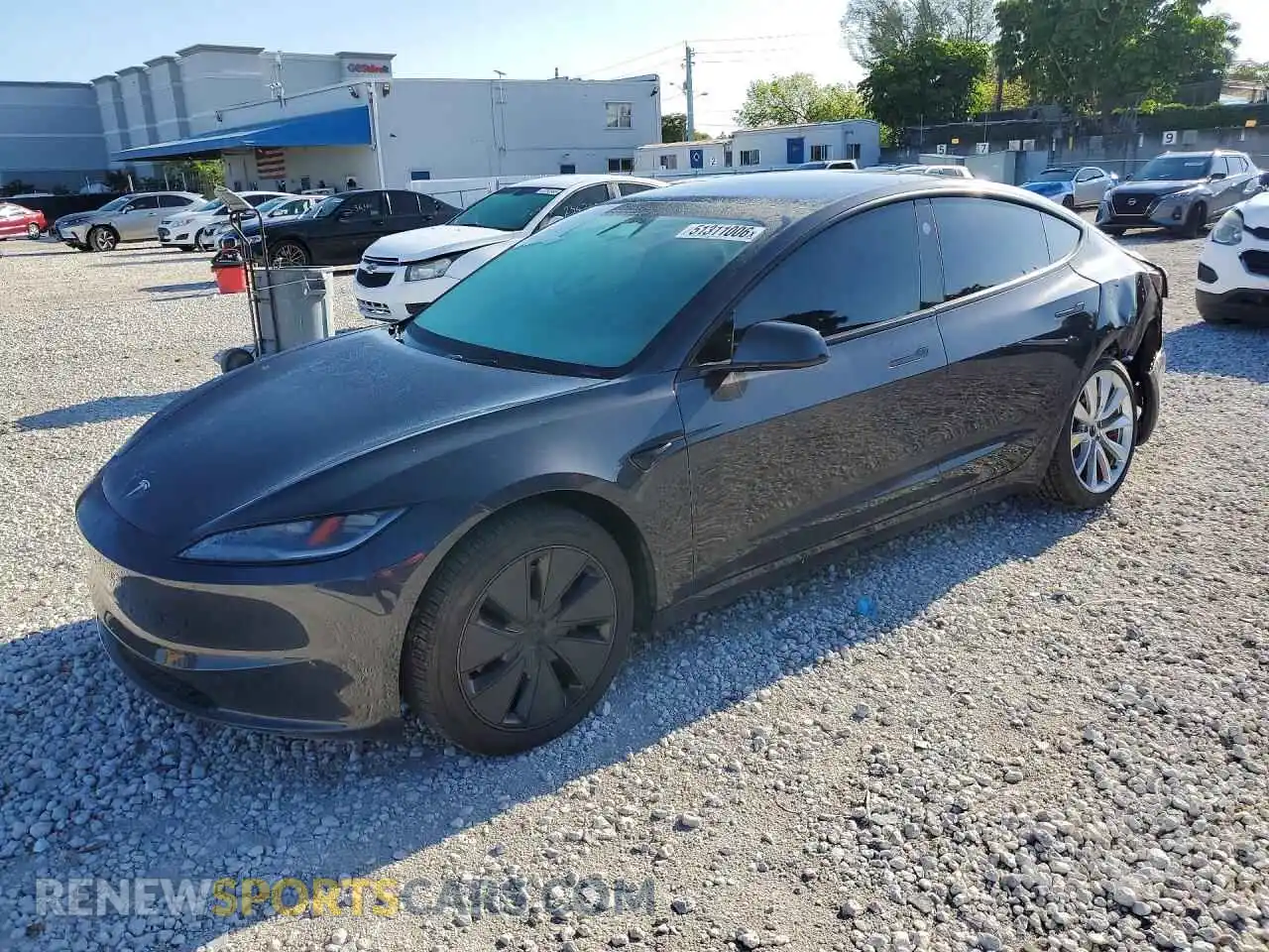 1 Photograph of a damaged car 5YJ3E1EAXSF976149 TESLA MODEL 3 2025
