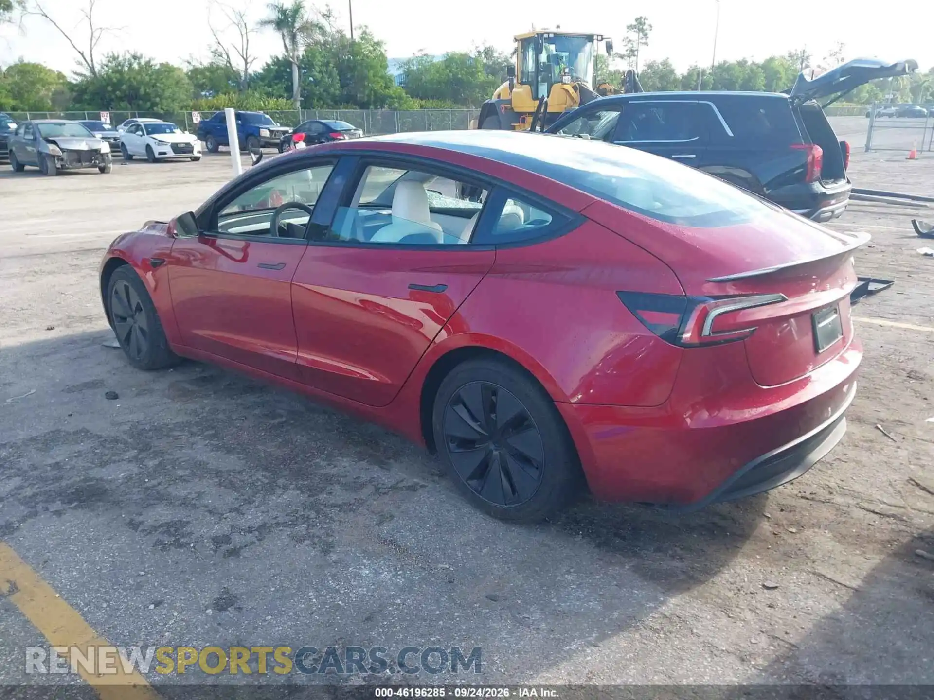 3 Photograph of a damaged car 5YJ3E1EB0SF005010 TESLA MODEL 3 2025