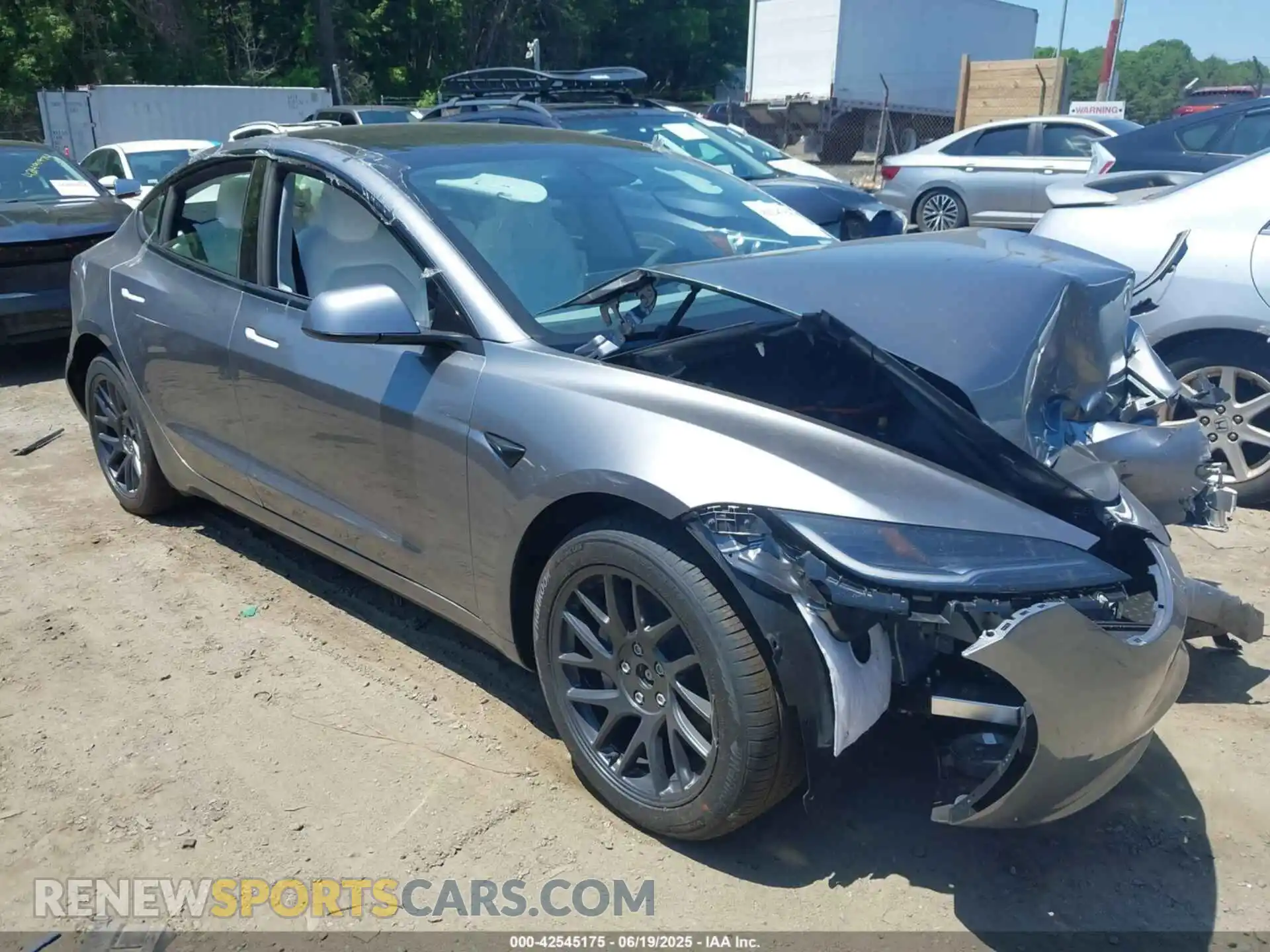 1 Photograph of a damaged car 5YJ3E1EB0SF016895 TESLA MODEL 3 2025