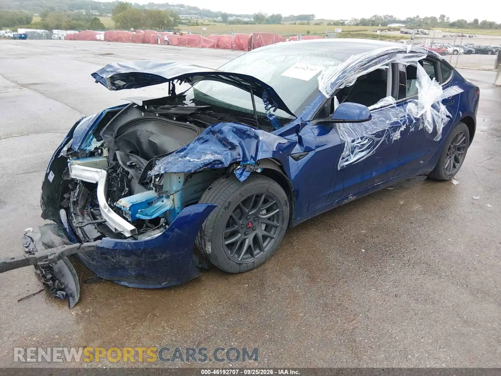 2 Photograph of a damaged car 5YJ3E1EB0SF933819 TESLA MODEL 3 2025