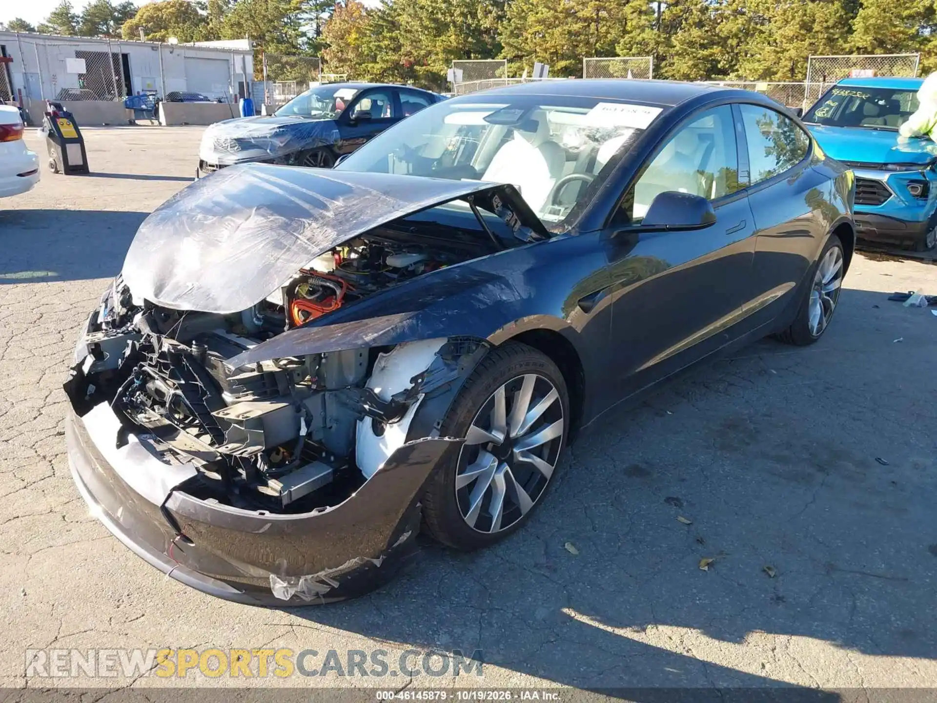 2 Фотография поврежденного автомобиля 5YJ3E1EB0SF989324 TESLA MODEL 3 2025