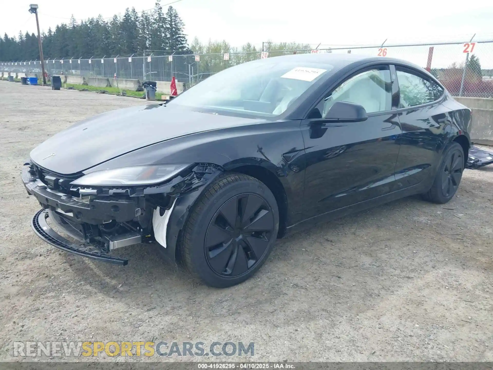 2 Photograph of a damaged car 5YJ3E1EB1SF885103 TESLA MODEL 3 2025