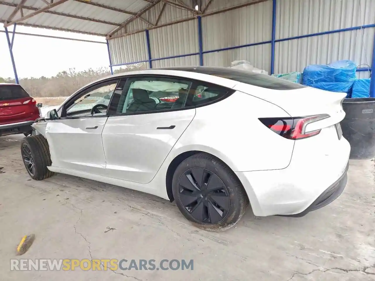 2 Photograph of a damaged car 5YJ3E1EB1SF896036 TESLA MODEL 3 2025