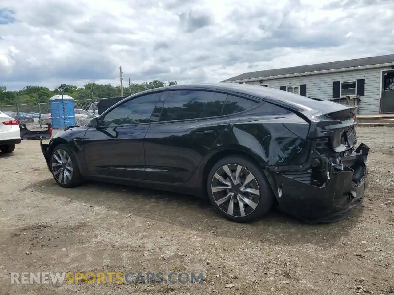 2 Photograph of a damaged car 5YJ3E1EB1SF932632 TESLA MODEL 3 2025