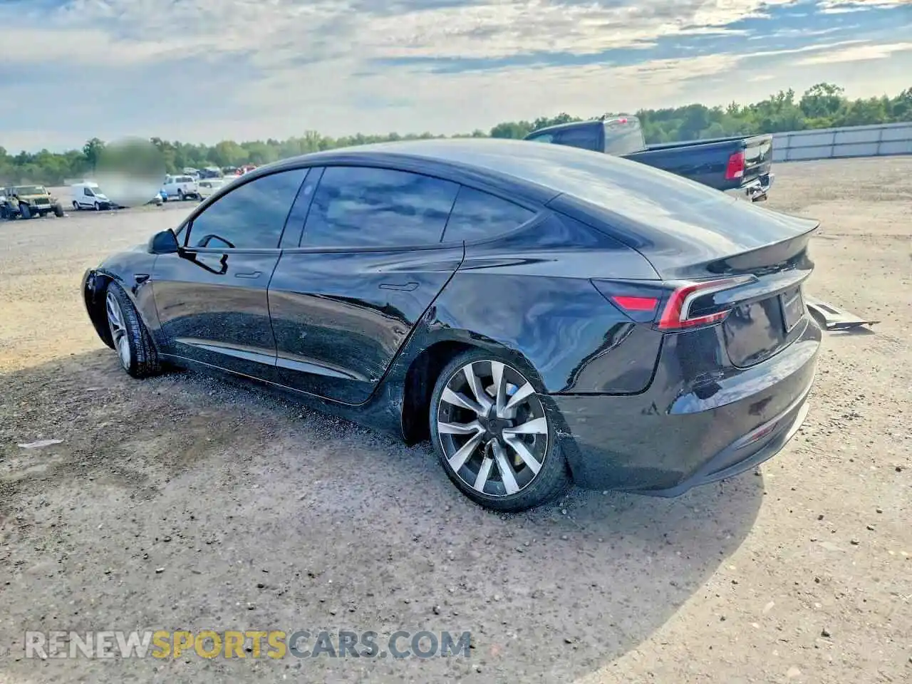 2 Photograph of a damaged car 5YJ3E1EB1SF976064 TESLA MODEL 3 2025