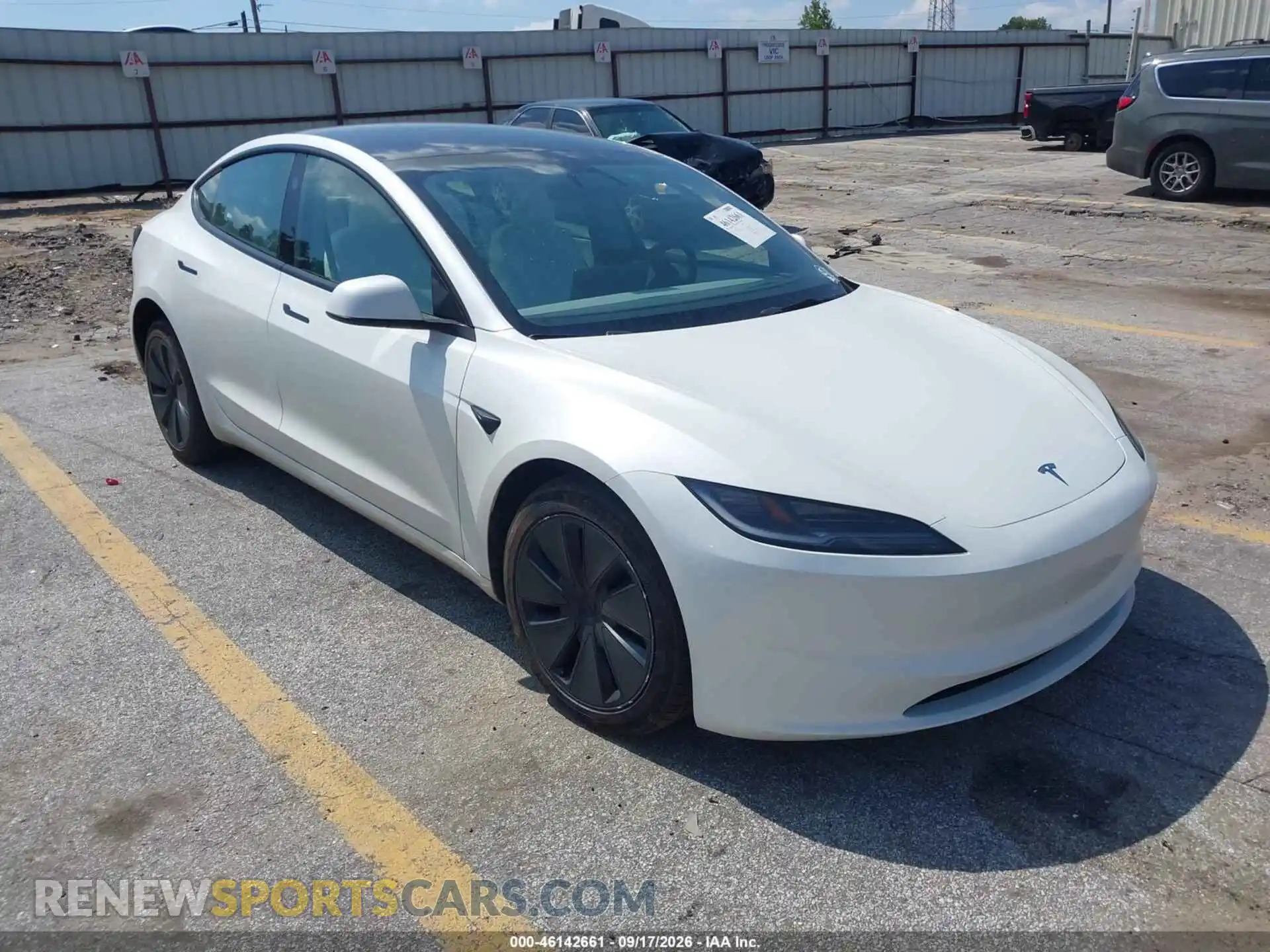 1 Photograph of a damaged car 5YJ3E1EB2SF873929 TESLA MODEL 3 2025