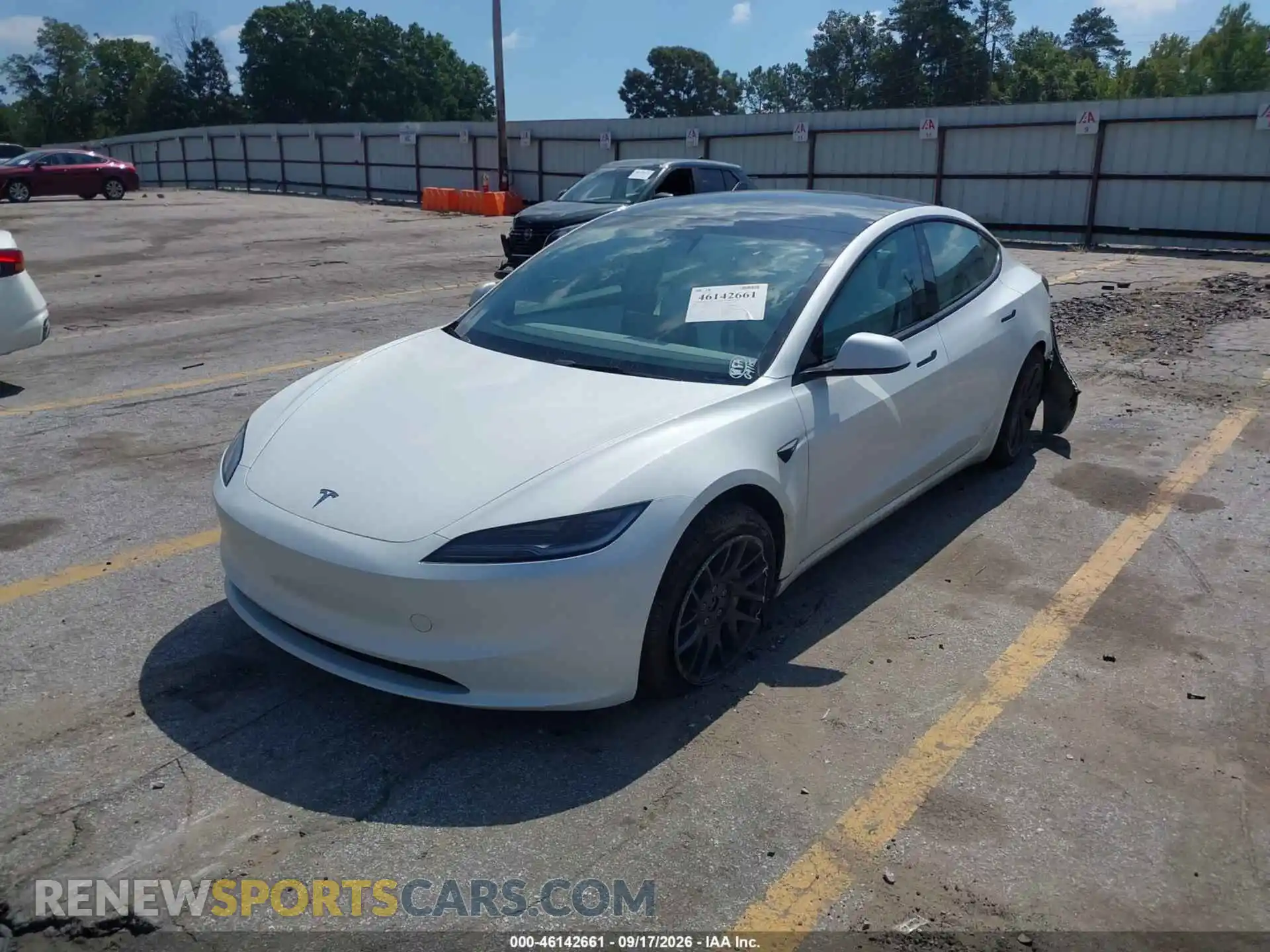 2 Photograph of a damaged car 5YJ3E1EB2SF873929 TESLA MODEL 3 2025