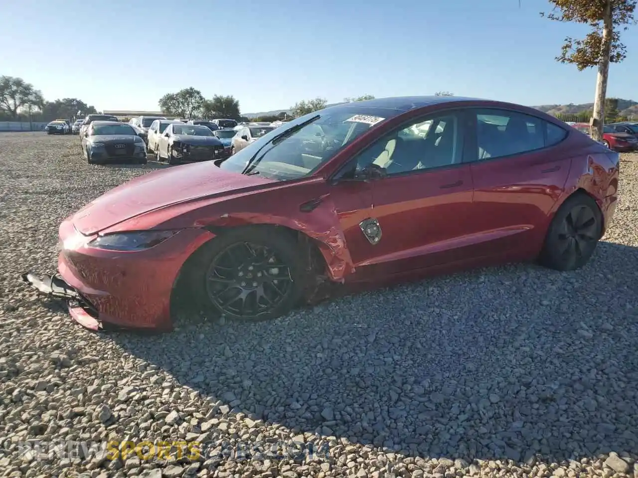 1 Photograph of a damaged car 5YJ3E1EB2SF899141 TESLA MODEL 3 2025
