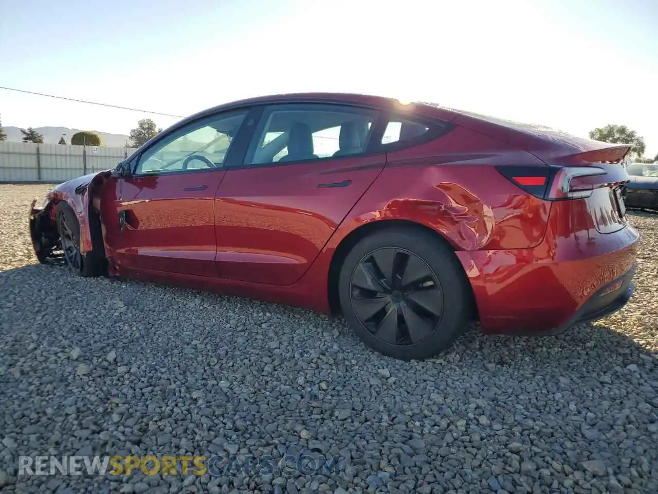 2 Photograph of a damaged car 5YJ3E1EB2SF899141 TESLA MODEL 3 2025