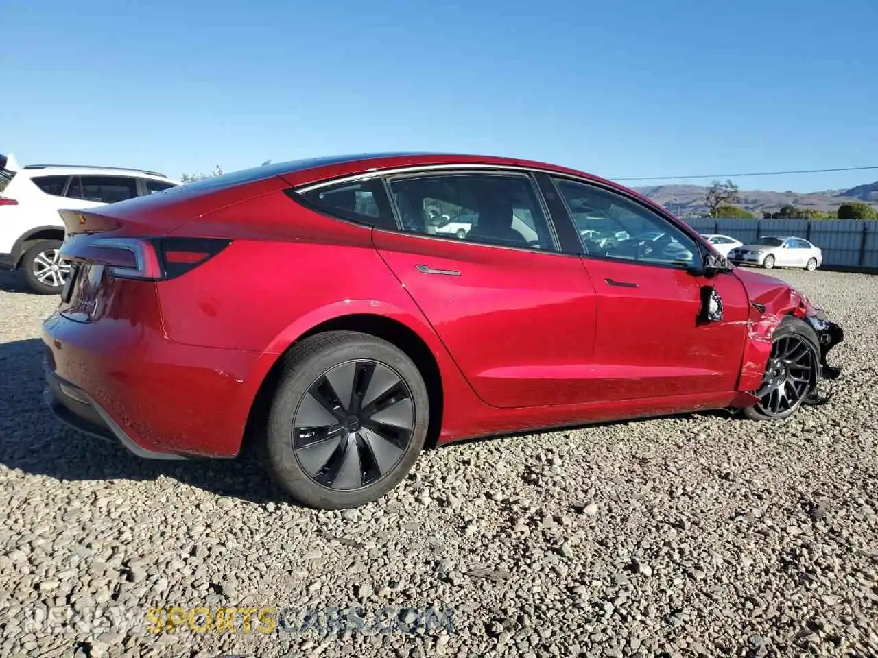 3 Photograph of a damaged car 5YJ3E1EB2SF899141 TESLA MODEL 3 2025