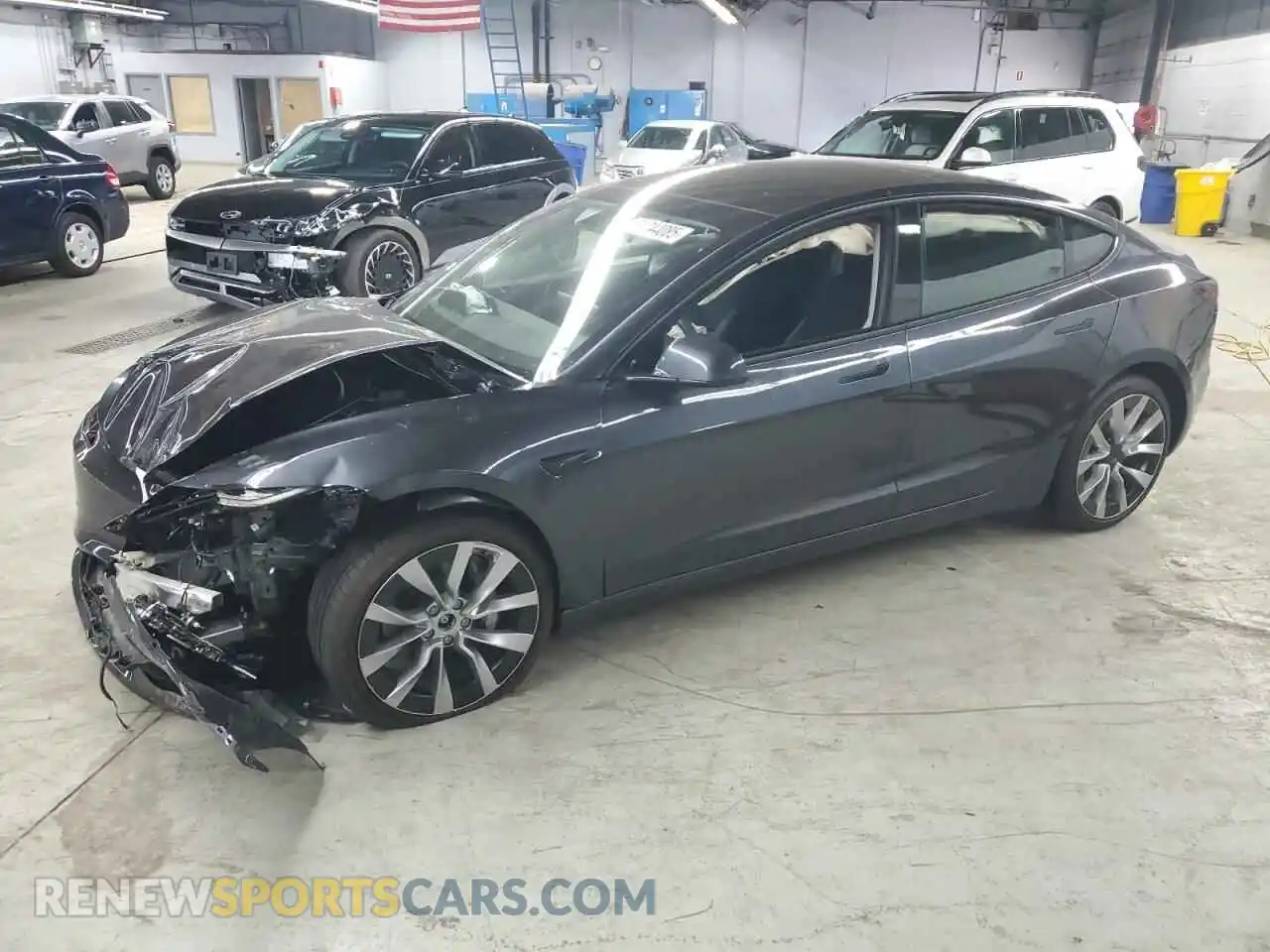 1 Photograph of a damaged car 5YJ3E1EB2SF938813 TESLA MODEL 3 2025