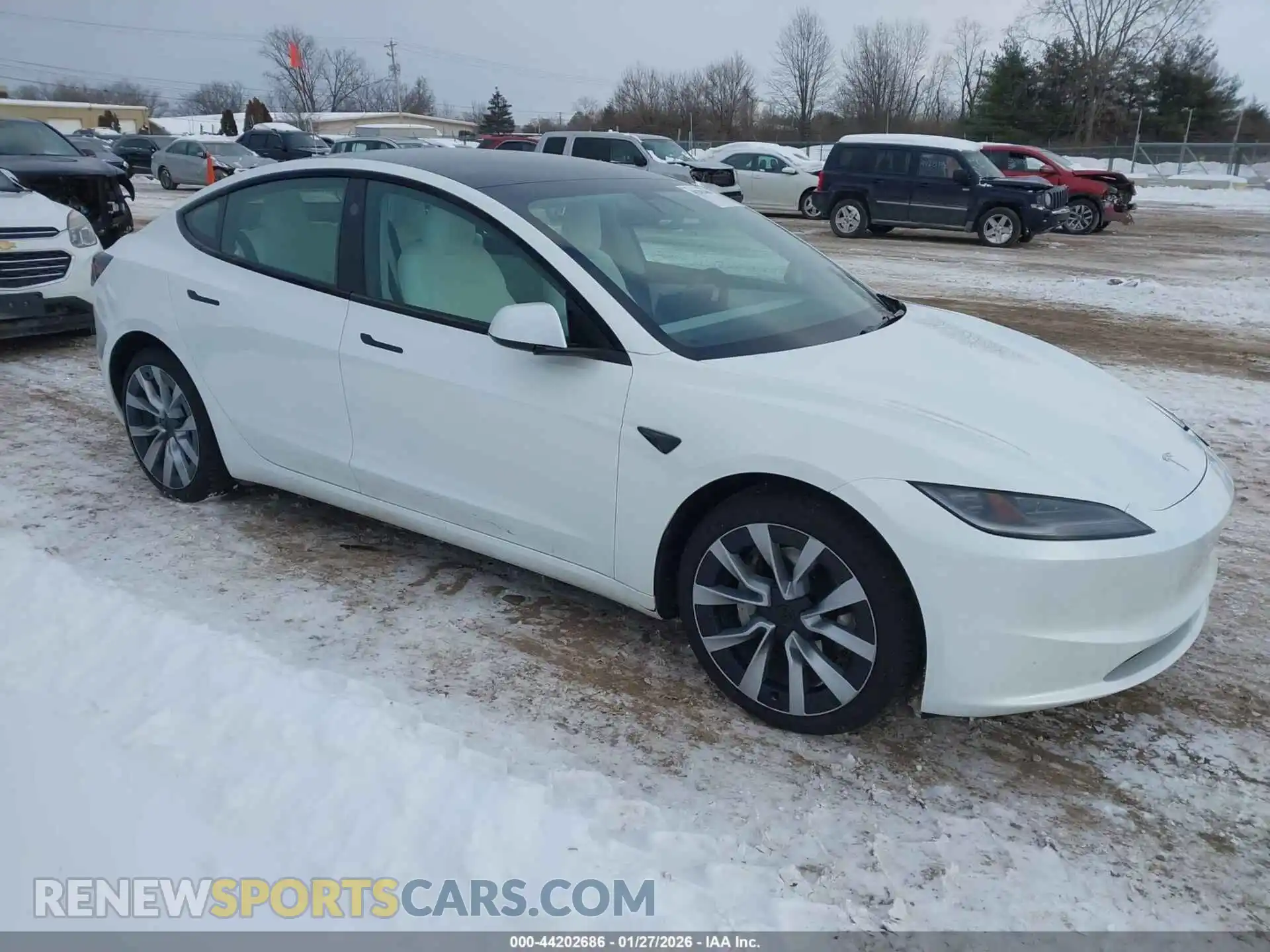 1 Photograph of a damaged car 5YJ3E1EB2SF942585 TESLA MODEL 3 2025