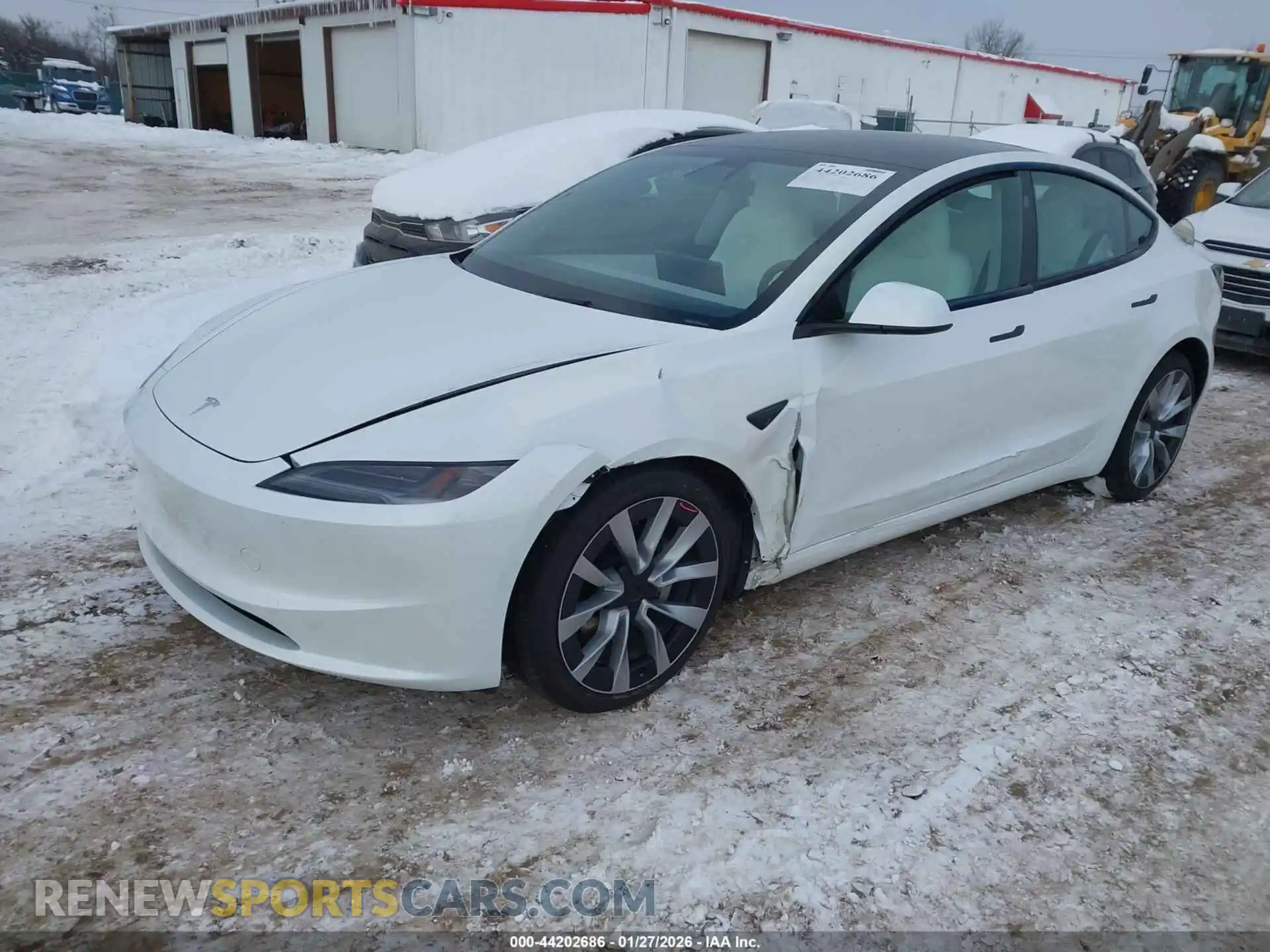 2 Photograph of a damaged car 5YJ3E1EB2SF942585 TESLA MODEL 3 2025