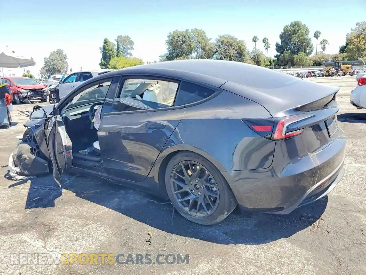 2 Photograph of a damaged car 5YJ3E1EB3SF000951 TESLA MODEL 3 2025