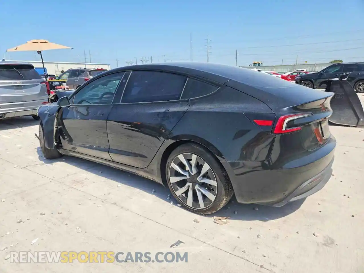 2 Photograph of a damaged car 5YJ3E1EB3SF918764 TESLA MODEL 3 2025