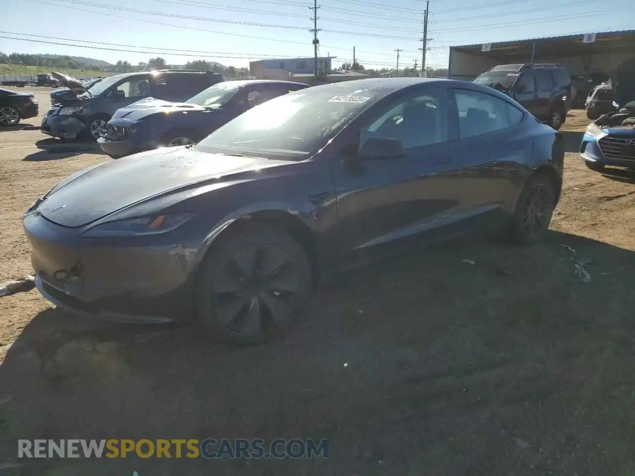 1 Photograph of a damaged car 5YJ3E1EB3SF926749 TESLA MODEL 3 2025