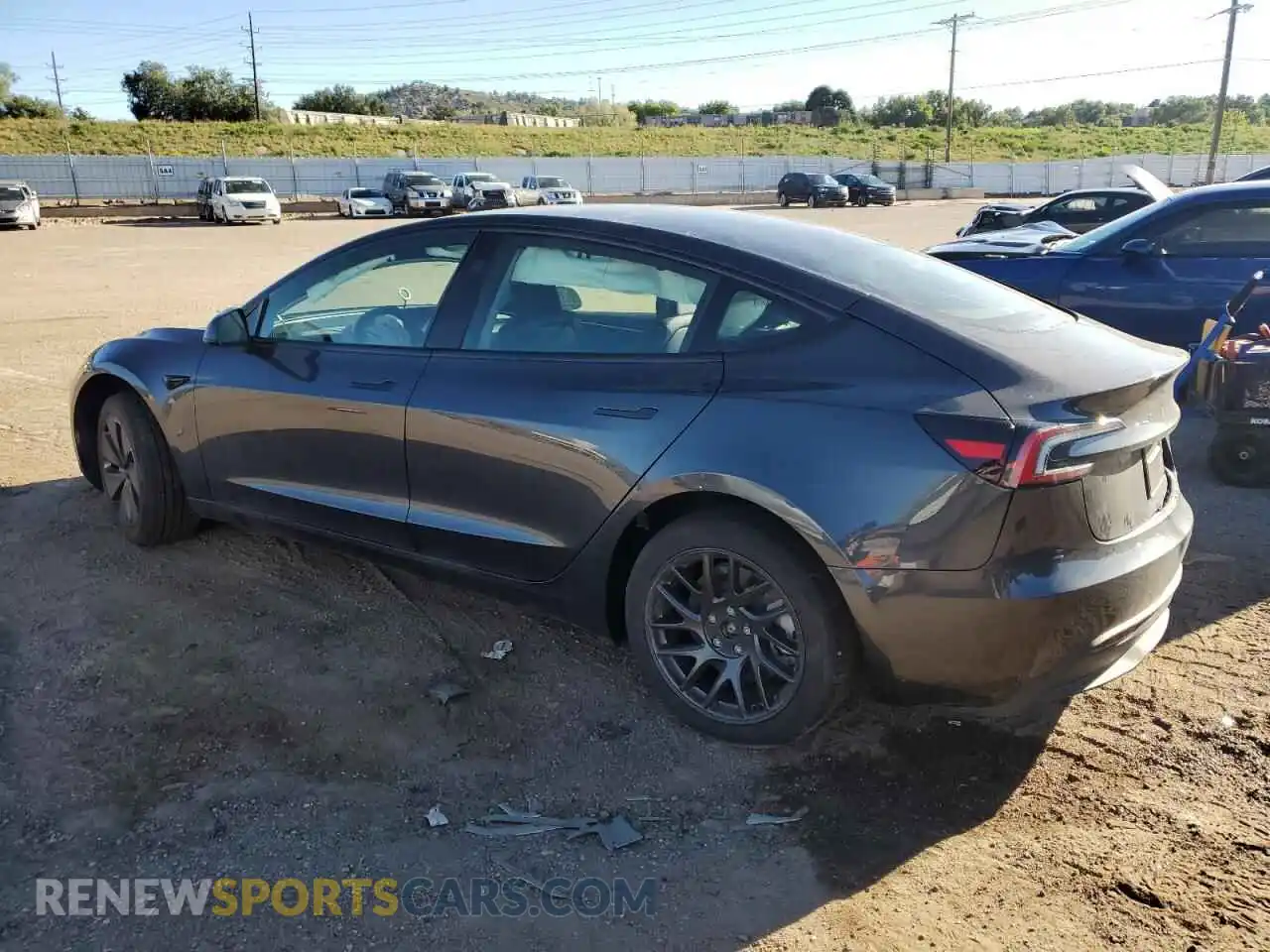 2 Photograph of a damaged car 5YJ3E1EB3SF926749 TESLA MODEL 3 2025