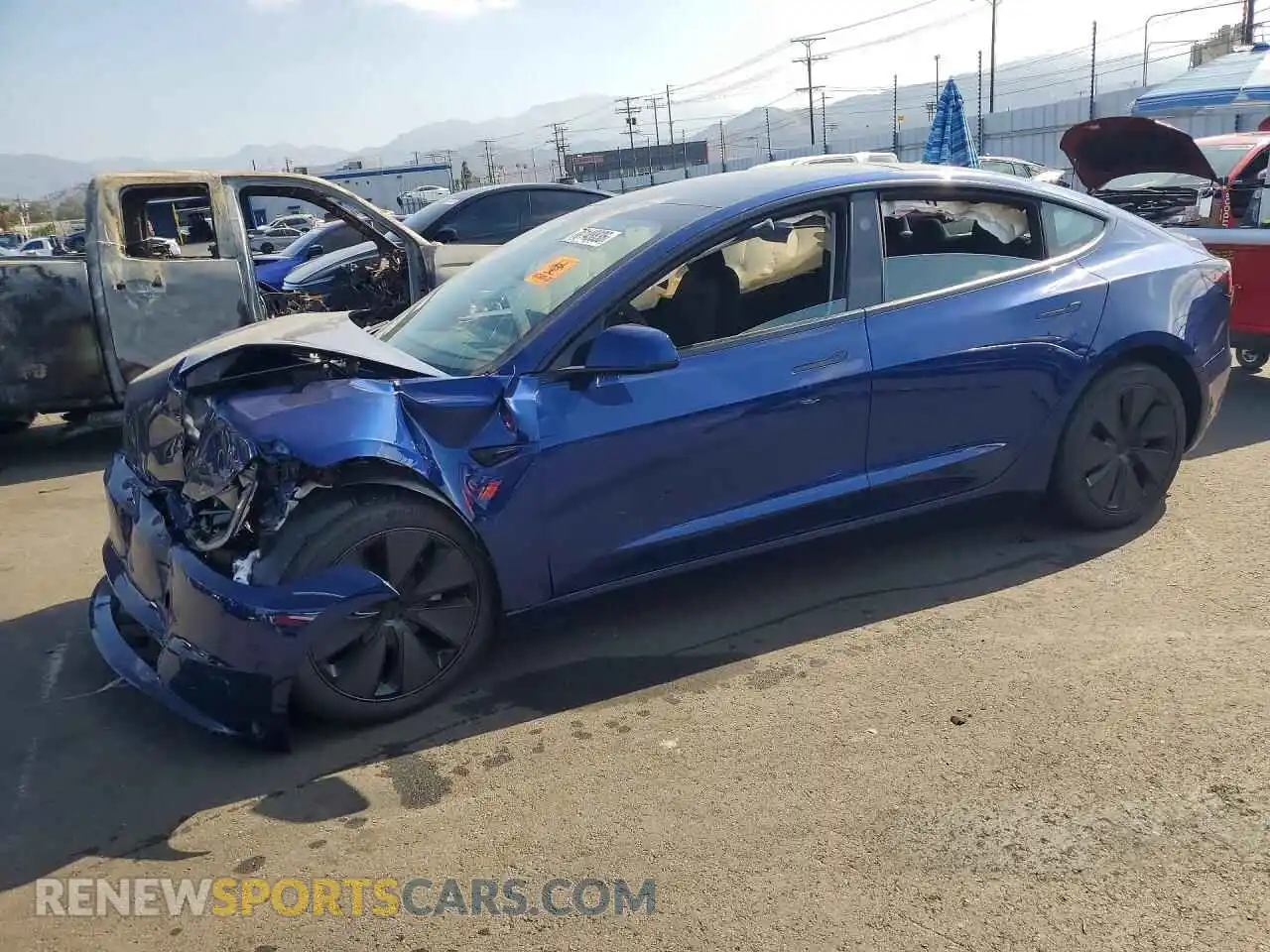 1 Photograph of a damaged car 5YJ3E1EB4SF084004 TESLA MODEL 3 2025