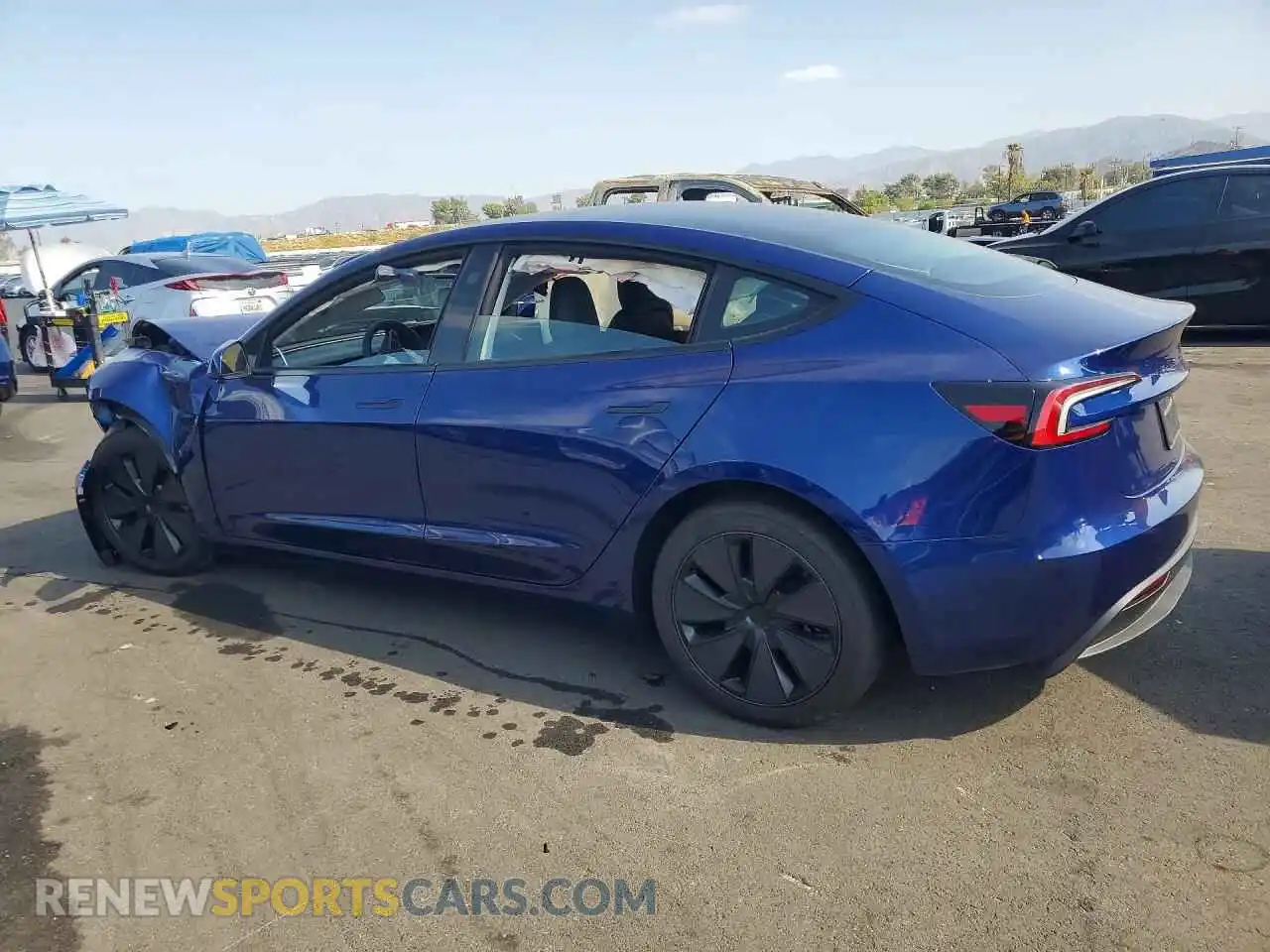 2 Photograph of a damaged car 5YJ3E1EB4SF084004 TESLA MODEL 3 2025