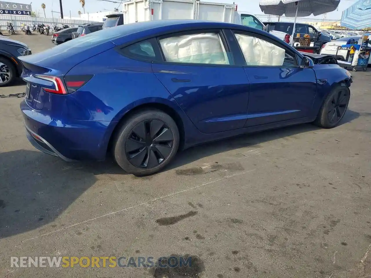 3 Photograph of a damaged car 5YJ3E1EB4SF084004 TESLA MODEL 3 2025