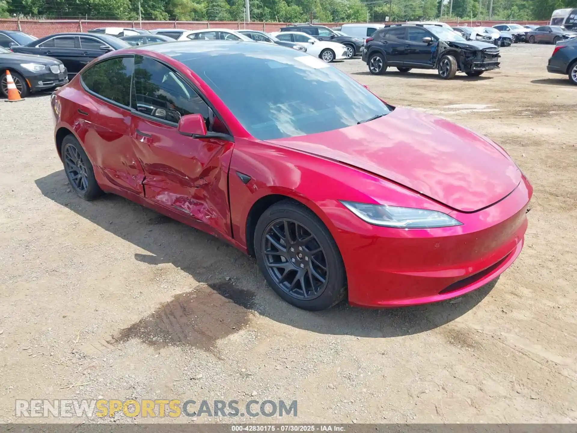 1 Photograph of a damaged car 5YJ3E1EB4SF879117 TESLA MODEL 3 2025