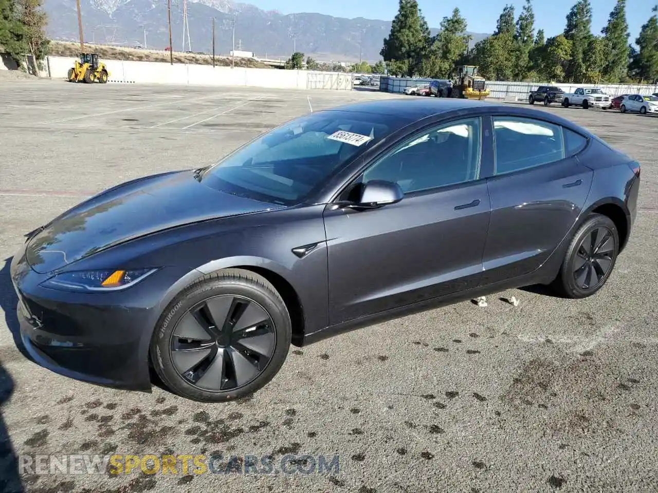 1 Photograph of a damaged car 5YJ3E1EB4SF898010 TESLA MODEL 3 2025