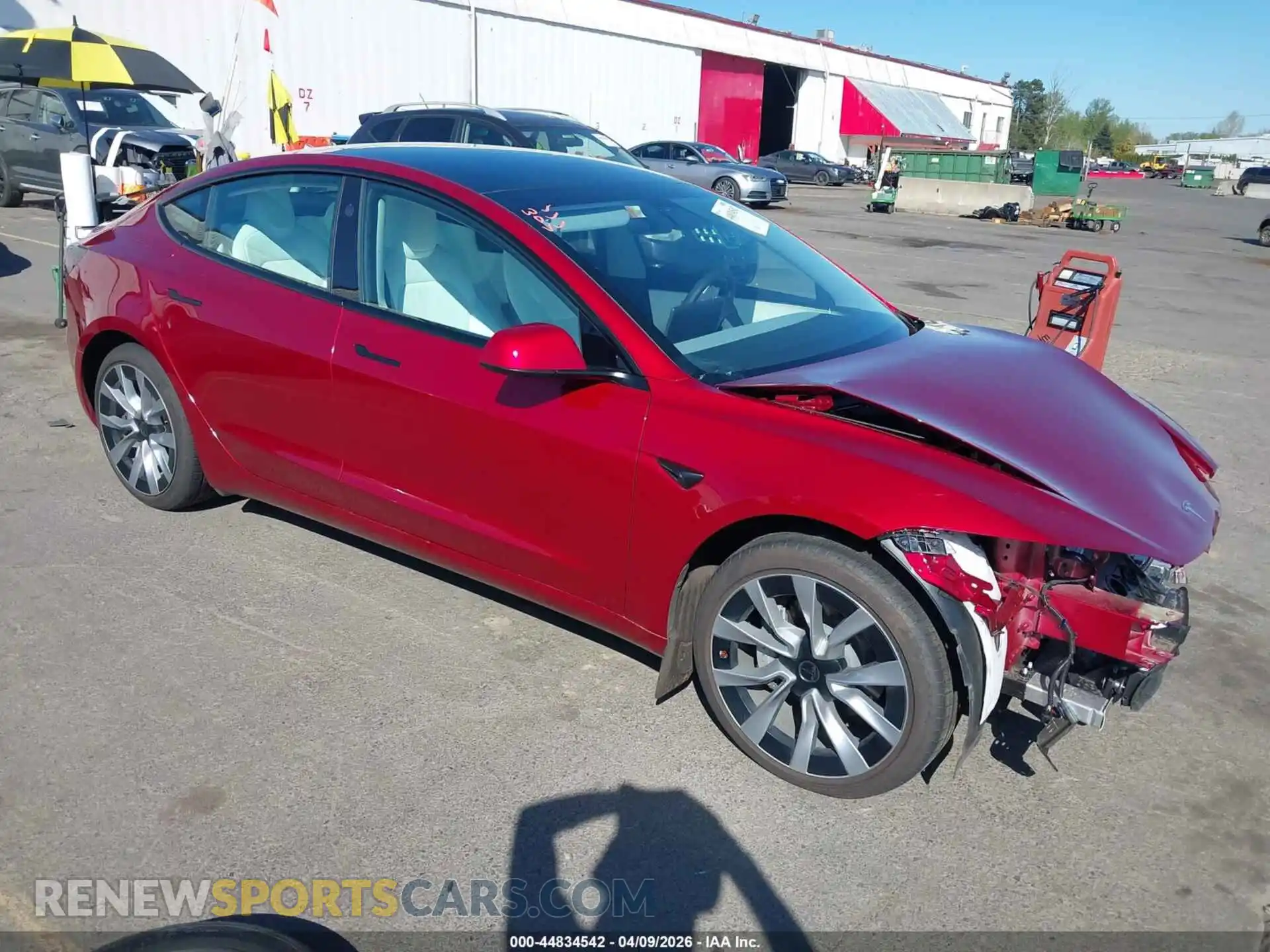 1 Photograph of a damaged car 5YJ3E1EB4SF904386 TESLA MODEL 3 2025