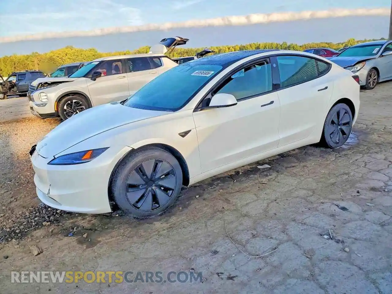 1 Photograph of a damaged car 5YJ3E1EB5SF010283 TESLA MODEL 3 2025