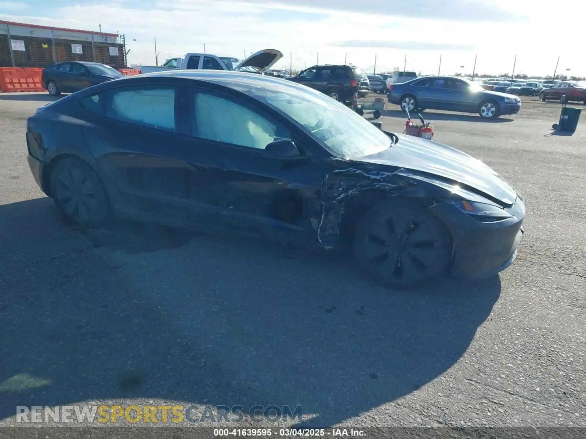 1 Photograph of a damaged car 5YJ3E1EB5SF877778 TESLA MODEL 3 2025