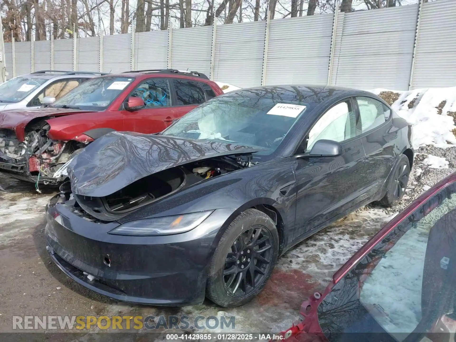 2 Photograph of a damaged car 5YJ3E1EB5SF880681 TESLA MODEL 3 2025