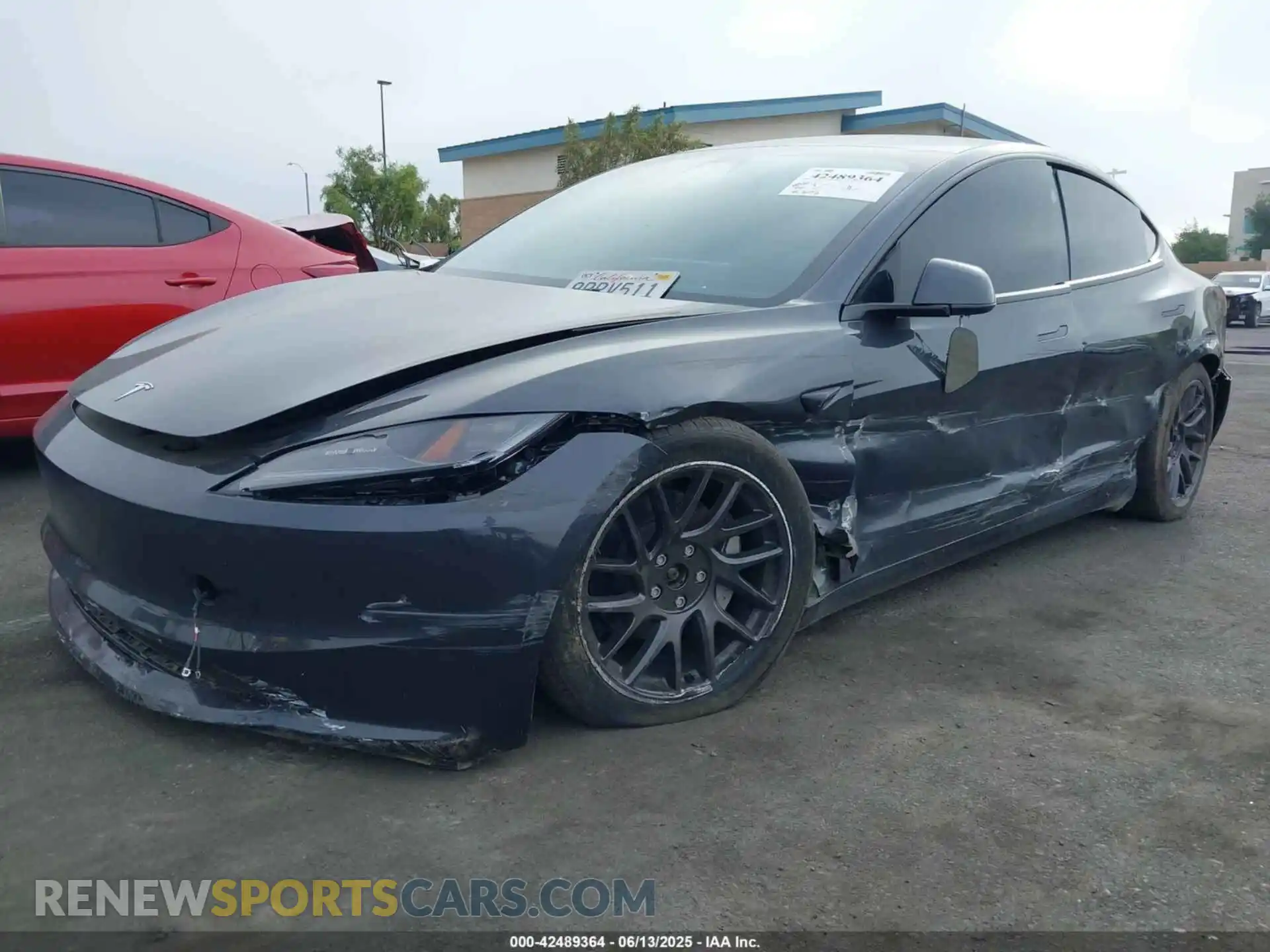 2 Photograph of a damaged car 5YJ3E1EB5SF881992 TESLA MODEL 3 2025