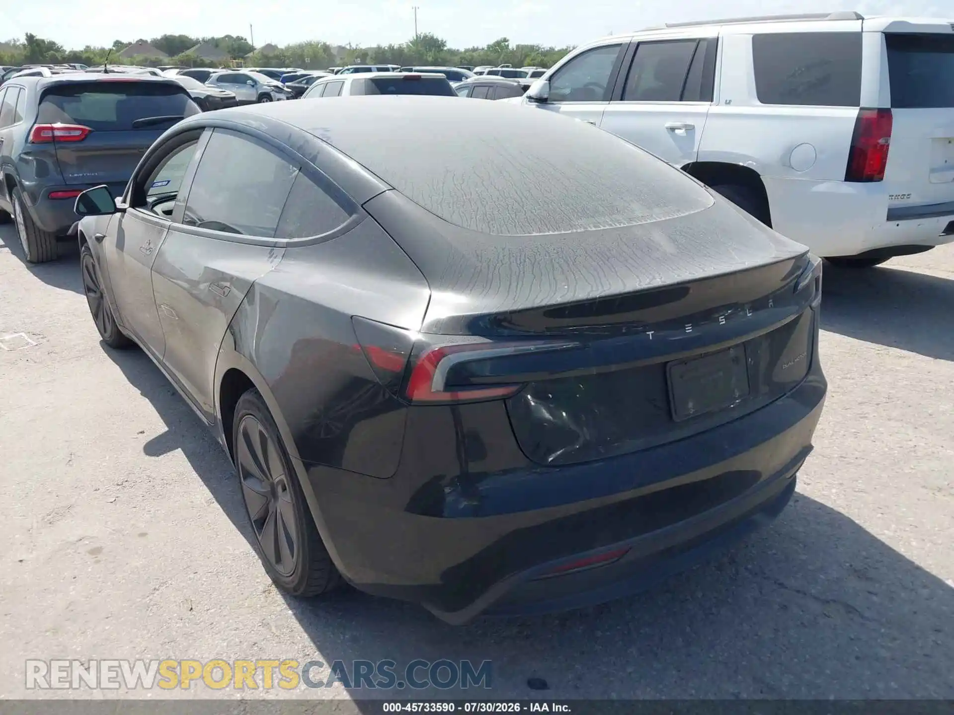 3 fotografías del automóvil dañado 5YJ3E1EB5SF914621 TESLA MODEL 3 2025