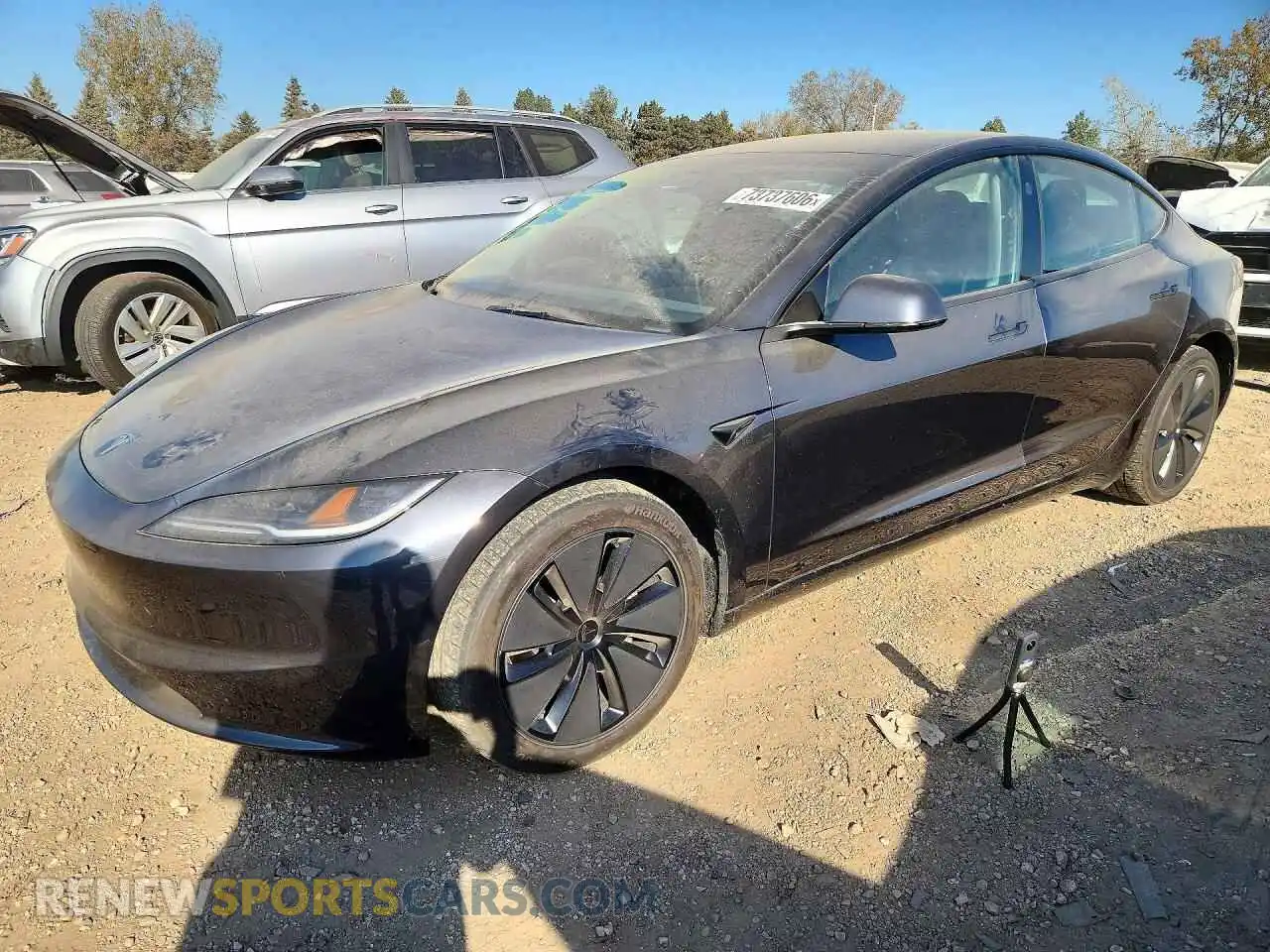 1 Photograph of a damaged car 5YJ3E1EB5SF929135 TESLA MODEL 3 2025