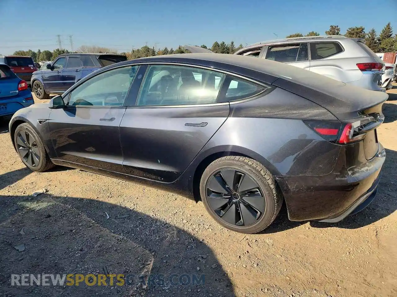 2 Photograph of a damaged car 5YJ3E1EB5SF929135 TESLA MODEL 3 2025