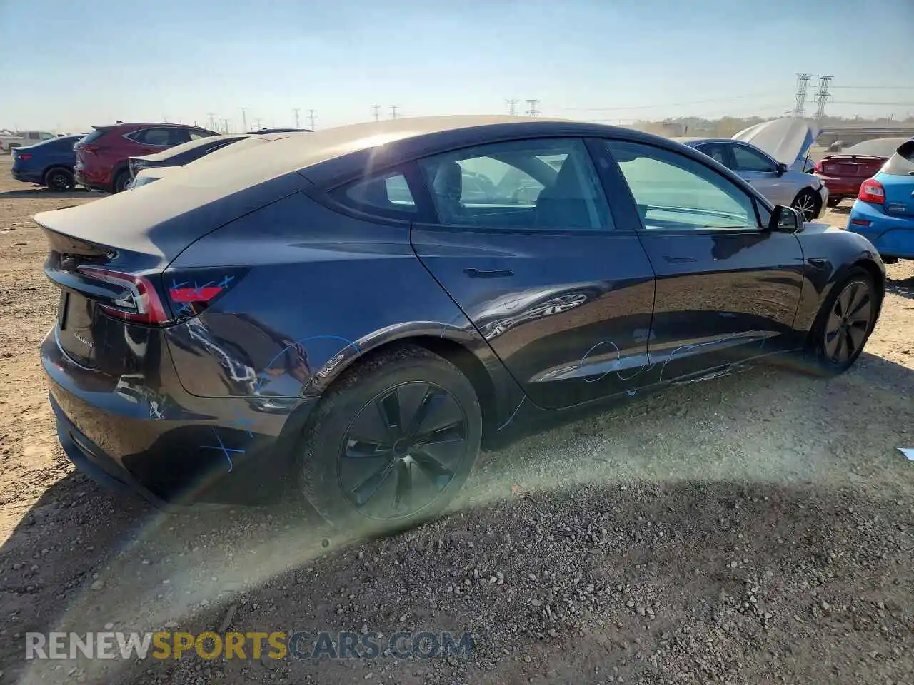 3 Photograph of a damaged car 5YJ3E1EB5SF929135 TESLA MODEL 3 2025